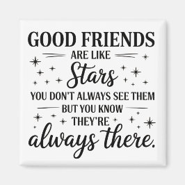 Imán Los Buenos Amigos Son Como Estrellas Citas Inspira