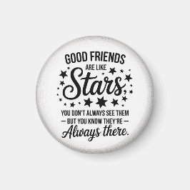 Imán Los Buenos Amigos Son Como Estrellas Citas Inspira