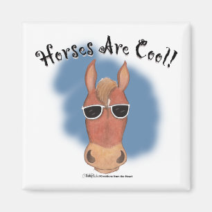 Imán ¡Los caballos son frescos!