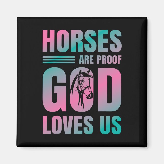 Imán Los Caballos Son Prueba De Que Dios Nos Ama - Ecue (Frente)