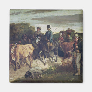 Imán Los campesinos de Flagey que vuelven de la feria