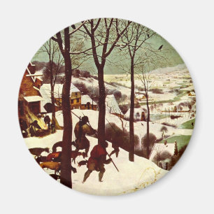 Imán Los cazadores en la nieve - 1565