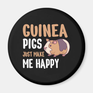 Imán Los cerdos de Guinea me hacen feliz