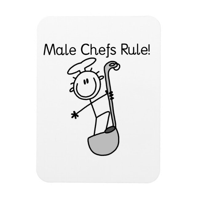 Imán Los chefs hombres mandan (Vertical)