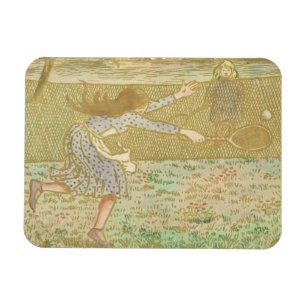 Imán Los chicas de Camille Pissarro el que juegan a