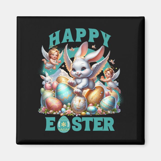 Imán Los Chicas de Easter Bysket, camiseta de un chico  (Frente)
