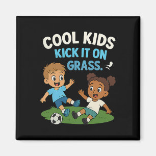 Imán Los chicos geniales patean en gráfico de fútbol ju