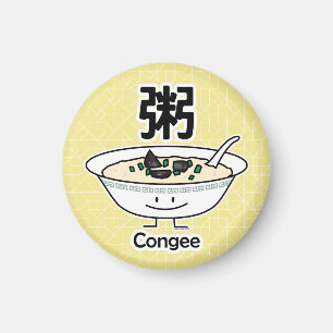 Imán Los chinos del cuenco de las gachas de las gachas