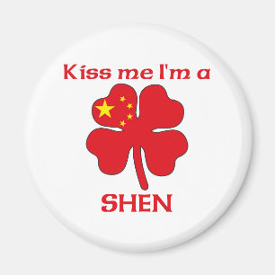 Imán Los chinos personalizados me besan que soy Shen