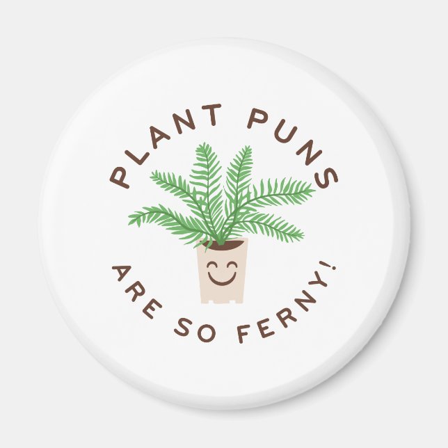 Imán Los chistes de plantas son tan helechos (Frente)