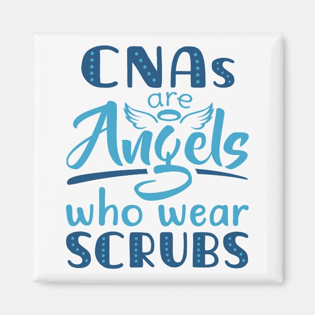 Imán Los CNA son ángeles que usan manchas (Frente)