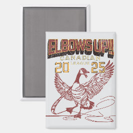 Imán ¡Los codos arriba! Canadá League Canada Geese