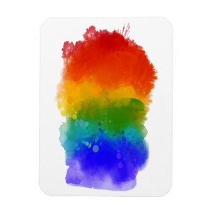 Imán Los colores del arcoiris resbaladizo del orgullo d