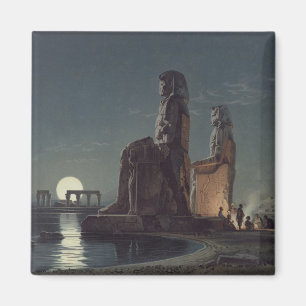 Imán Los colosos de Memnon, Thebes, uno de 24 illustrat
