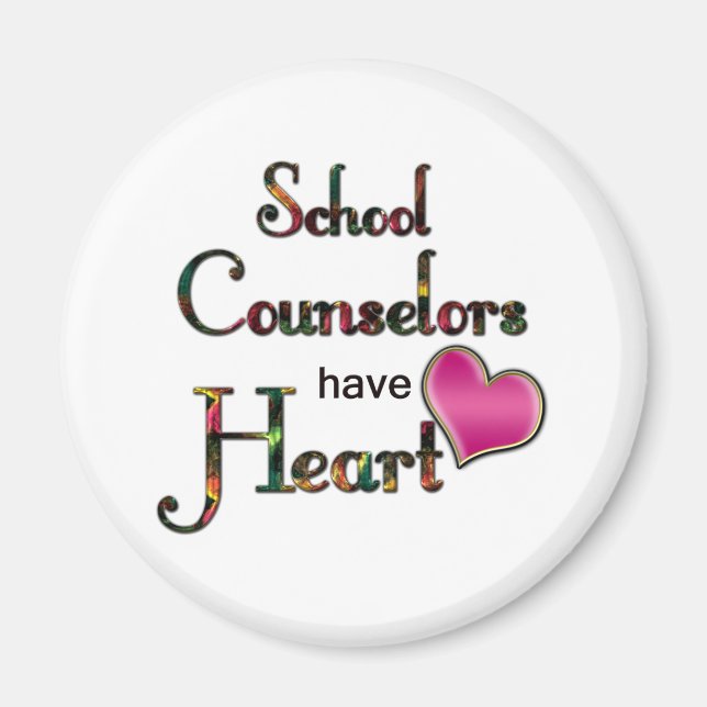 Imán Los consejeros escolares tienen corazón (Frente)