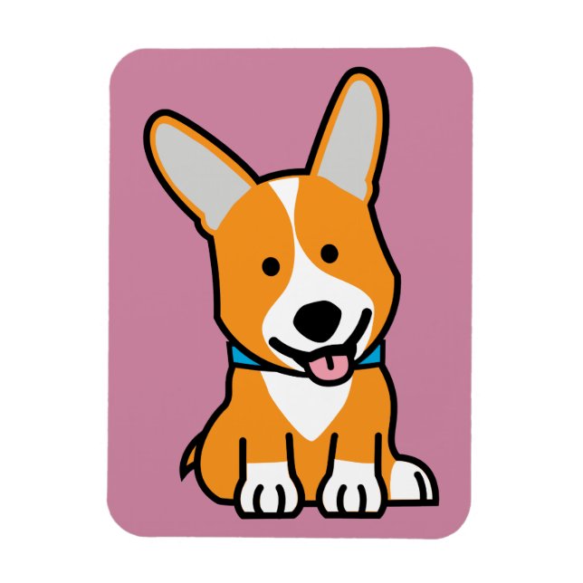 Imán Los Corgis del Corgi persiguen el Pembroke feliz (Vertical)