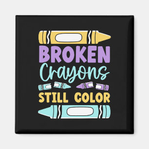 Imán Los Crayones rotos aún tienen un color de salud me