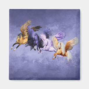 Imán Los cuatro caballos voladores Pegasus Stallions