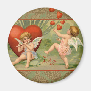 Imán Los Cupidos de San Valentín aman la antigua cosech