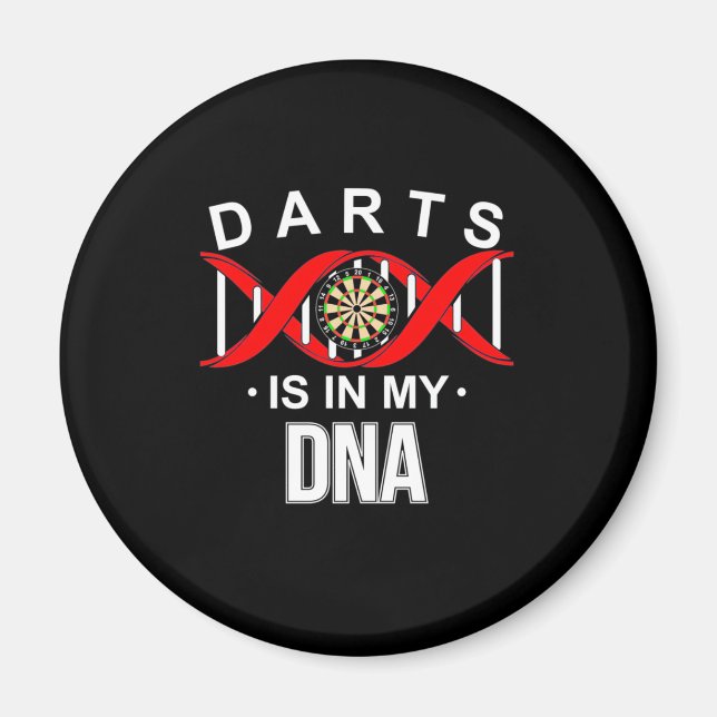 Imán Los dardos están en mi ADN (Frente)