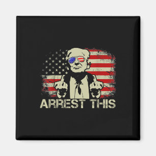 Imán Los dedos de Trump están a favor de la camiseta de