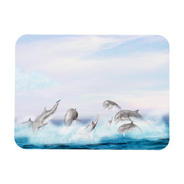 Imán Los delfines saltantes (Horizontal)