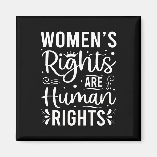 Imán Los derechos de la mujer son derechos humanos (Frente)