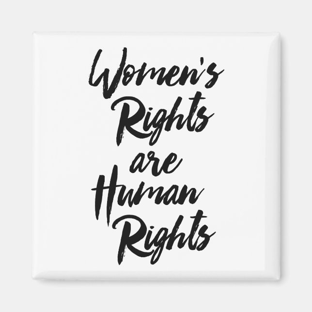 Imán Los derechos de la mujer son derechos humanos (Frente)