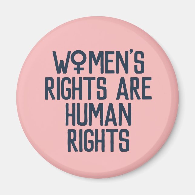 Imán "Los derechos de la mujer son derechos humanos" fe (Frente)