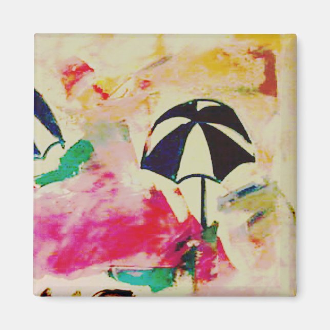 Imán Los detalles de La Playa a todo color (Frente)