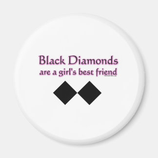 Imán Los diamantes negros son un mejor amigo chica