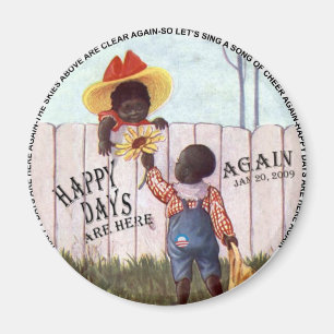 Imán Los días felices americana negros de Obama están