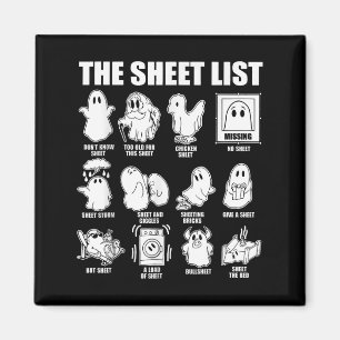 Imán Los disfraces de Halloween de Ghost Gracioso