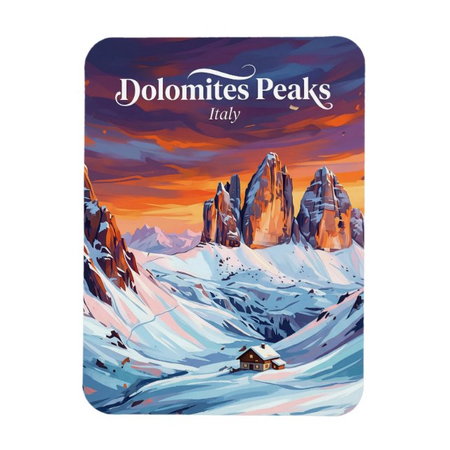 Imán Los Dolomitas Italia (Vertical)