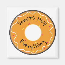 Los Donuts de imanes refrigeradores ayudan a todo