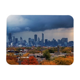 Imán Los E.E.U.U., Illinois, Chicago, paisaje urbano