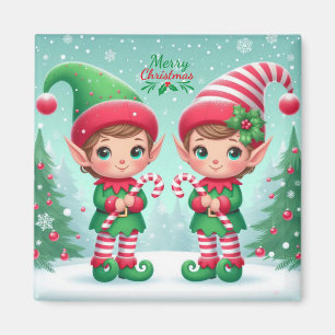 Imán Los elfos de los Navidades