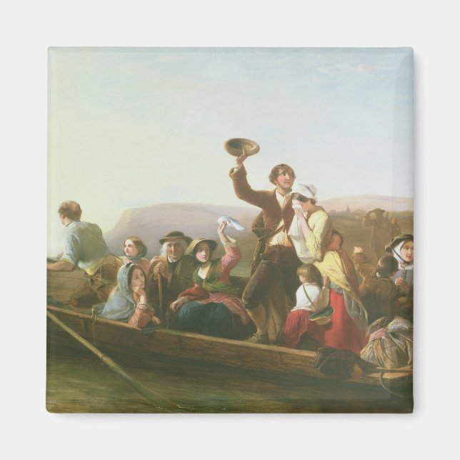 Imán Los emigrantes (Frente)