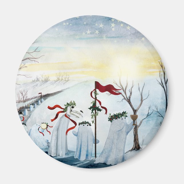 Imán Los fantasmas de Wassailing (Frente)
