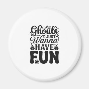 Imán Los fantasmas solo quieren divertirse SVG de Hallo