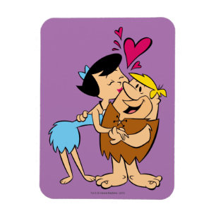 Imán Los Flintstones el   Betty Barney que se besa