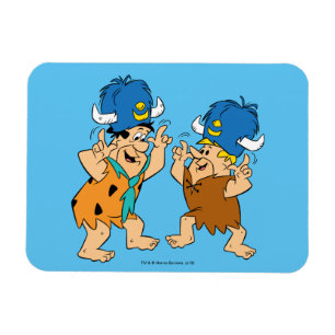Imán Los Flintstones el Fred y búfalos de agua de