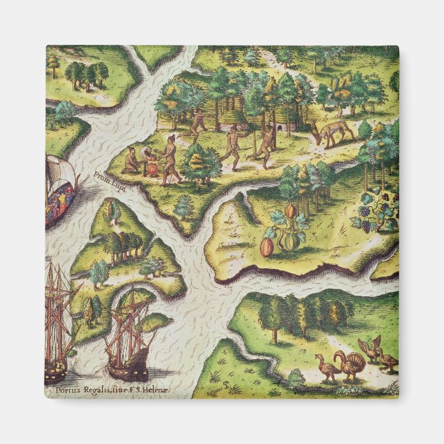 Imán Los franceses llegan a Port Royal (Frente)