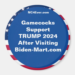 Imán Los Gamecocks admiten TRUMP 2024 después de Fridge