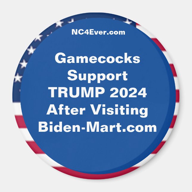 Imán Los Gamecocks admiten TRUMP 2024 después de Fridge (Frente)