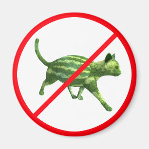 Imán ¡Los gatos de melón están prohibidos!