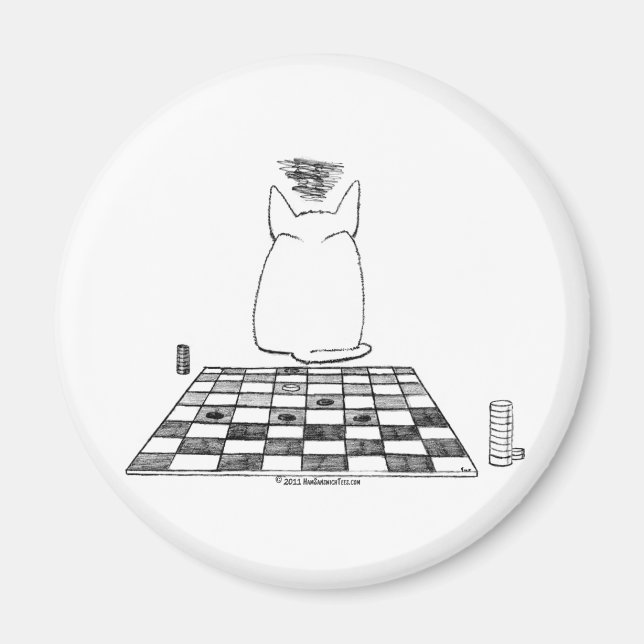 Imán Los gatos nunca pierden (Frente)