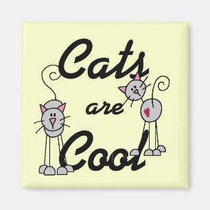 Imán Los gatos son camisetas y regalos frescos