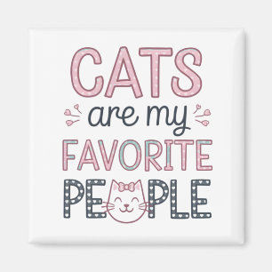 Imán "Los Gatos Son Mi Gente Favorita" Gata Mamá Divert