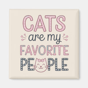 Imán "Los Gatos Son Mi Gente Favorita" Gata Mamá Divert